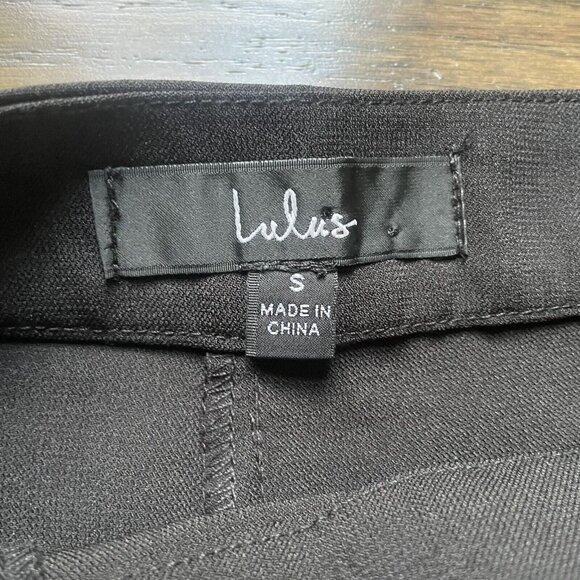 Lulus Career Pants‎ Women's Medium Black High Waist Classic Pockets Side Zipper - Picture 5 of 11